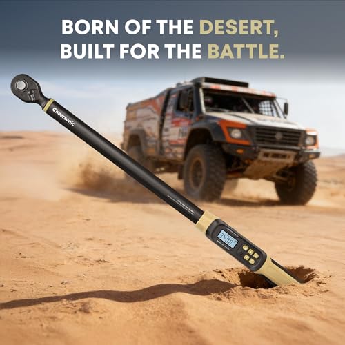 Digital Torque Wrench 1/2 Drive, 12.5-250.8 ft·lb (17-340N.m) ±1% Accuracy Electronic Torque Wrench with Buzzer and LED Heavy Duty Torque Wrench Set with Socket for Car Repair Trucks large machinery - size: 1/2 Drive 12.5-250.8 ft·lb