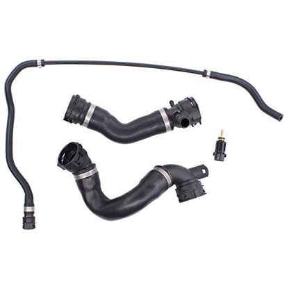 Set of 4 Low Upper Radiator Coolant Hose Vent Line Hose Sensor