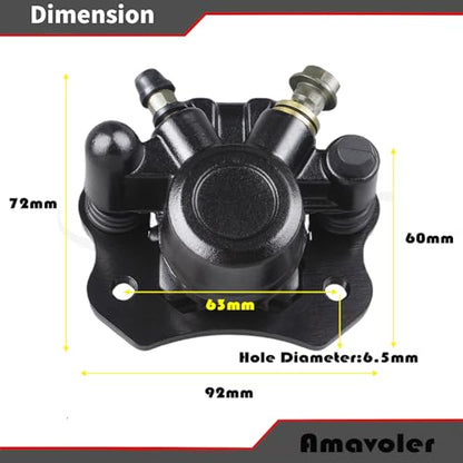 ATV Rear Front Brake Caliper Aftermarket Replacement Parts Fit for Chinese 50cc-250cc Taotao Roketa Sunl Go Kart Buggy Quad ATV Dirt Bike.