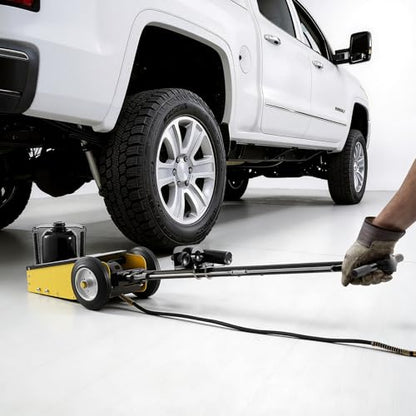 VEVOR 22 Ton Air Hydraulic Floor Jack Trucks Heavy Duty Steel Racing Floor Jack with Single Piston Quick Lift Pump & Extension Posts & Extension Posts, Air Pneumatic Jacks for SUVs, Pickups