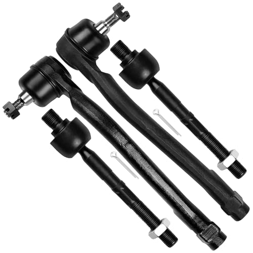 SCITOO 4pcs Front Suspension Kit Inner Tie Rod End Outer Tie Rod End Fit 2007-2012 For Hyundai For Elantra 2010-2013 For Kia Forte 2010-2016 Forte Koup 2012 Forte5