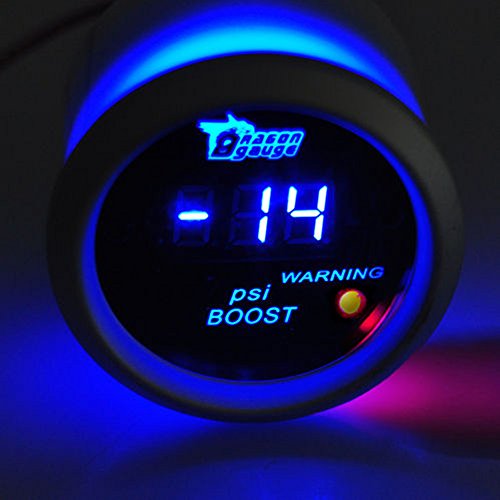ESUPPORT Car 2" 52mm Digital Turbo Boost Gauge PSI Blue LED Meter Kit - color: Boost Gauge