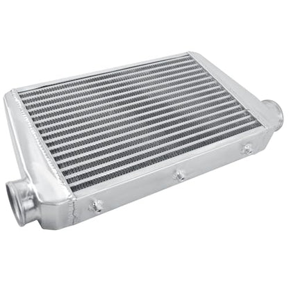 Universal Intercooler 24''x13''x3.3" Front Mount Intercooler 3'' Inlet and Outlet Aluminum Turbo Intercooler Direct Replacement for Any Turbo Charger system - size: 24''x13''x3.3" 3''