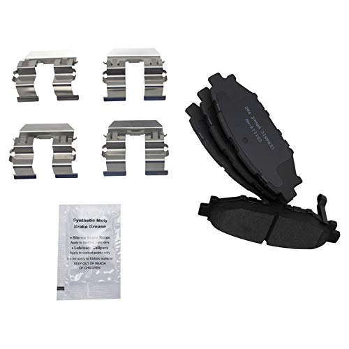 TRQ Front & Rear Ceramic Brake Pad & Rotor Kit - style: BKA14240