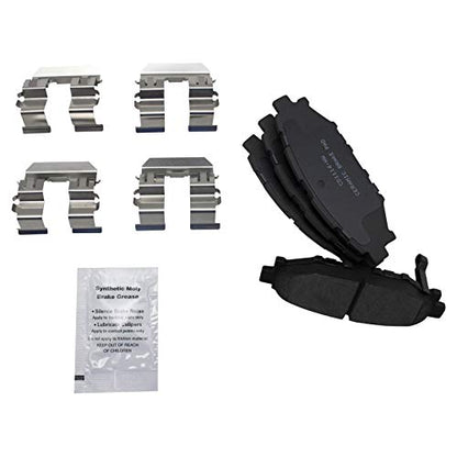 TRQ Front & Rear Ceramic Brake Pad & Rotor Kit - style: BKA14240