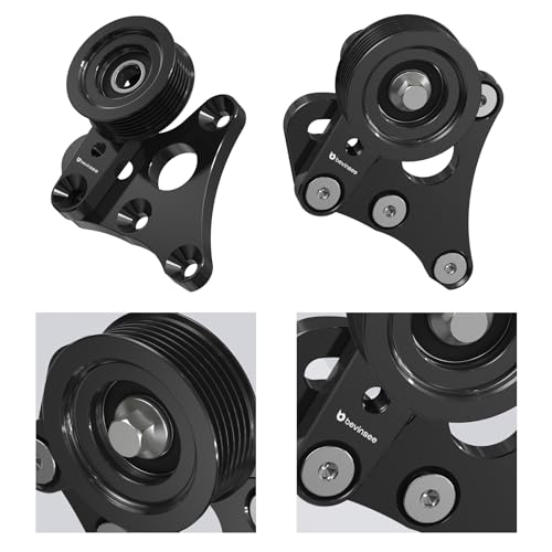 Bevinsee LS Truck Manual Belt Tensioner with Pulley for LSX 4.8L 5.3L