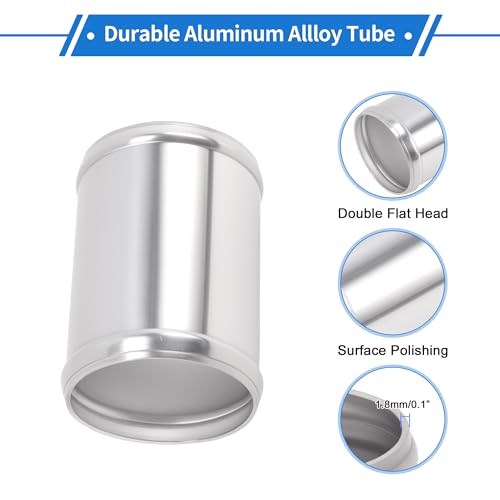 2.75" OD 0° 6063 Aluminum Alloy Tube Intercooler Pipe 4" Length - size: 2.75"OD 4"Length
