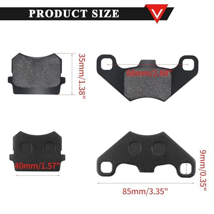 PRO BAT Front Hydraulic Brake Kit with Extra Brake Pads Hand Brake Master - color: Black