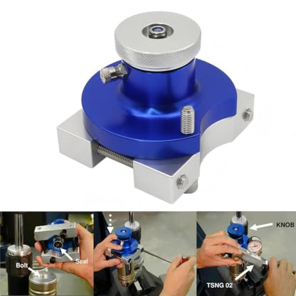 Tissting Motorcycle Nitrogen Charging Tool, Nitrogen Gas Charging Device - color: Blue