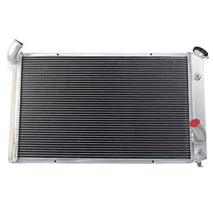 Aluminum 4 Rows Core Radiator For 1973-1976 74 75 Chevy Corvette C3 Base Stingray 5.7L 7.4L V8