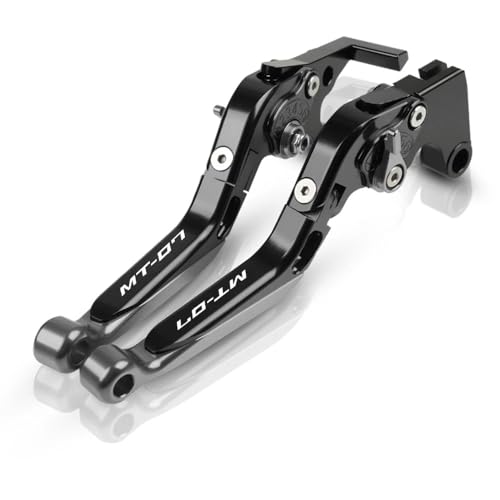 for MT07 MT 07 FZ07 2014-2021 Brake Clutch Levers Motorcycle Accessories CNC Handlebar Adjustable Folding Extendable Titanium - color: Titanium