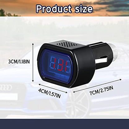 4 Pieces Dc 12v-24v LED Digital Car Voltmeter for Auto Car Motorcycle Truck