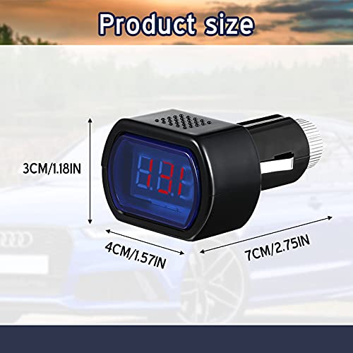 4 Pieces Dc 12v-24v LED Digital Car Voltmeter for Auto Car Motorcycle Truck