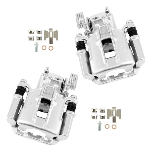 cciyu Rear Left & Right Disc Brake Calipers With Bracket 18B4825A 18B4824A - size: Rear[18B4825A+18B4824A]