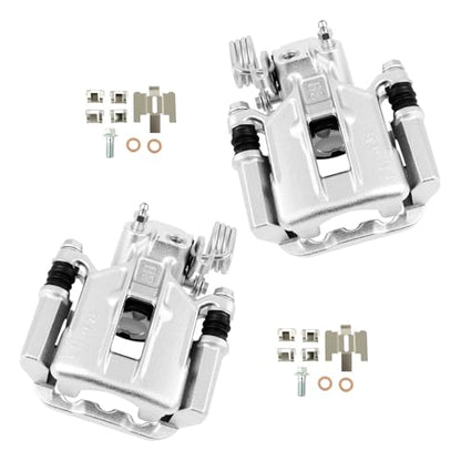 cciyu Rear Left & Right Disc Brake Calipers With Bracket 18B4825A 18B4824A - size: Rear[18B4825A+18B4824A]