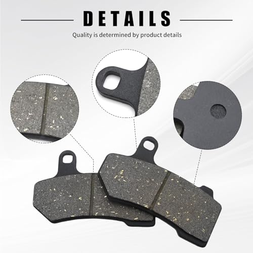 Front and Rear Brake Pads Replacement for Harley Road Glide 2008-2021, for FLHX Street Glide 2008-2022, for Road King 2008-2022, for FLHTCU Ultra Classic Electra Glide 2008-2015