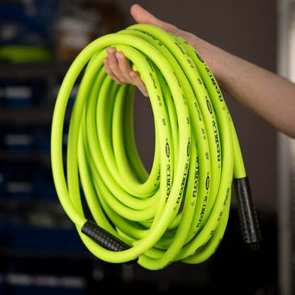 Flexzilla Air Compressor Hose, 1/4 in. x 25 ft., 1/4 in. MNPT Fittings, No-Kink, All Weather, Lightweight, Premium Hybrid Polymer, 300 PSI, ZillaGreen (Pack of 10) - size: 25ft (Pack of 10), style: 1/4"
