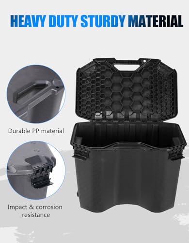A & UTV PRO Modular Cargo Box for Can Am Maverick, 30 L/7.8 Gallon Rear Storage Cargo Box with Lid for LIN-Q Can Am Maverick X3 MAX, Trail, Defender, Commander Accessories, Replace OEM#715006830 - size: 30 Liter / 7.8 Gallon