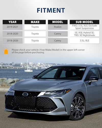 2Pc Struts & Shocks Fit for Toyota Camry 2018-2020 Avalon 2019-2021 - size: Fit for Camry 18-20 2x Struts Assembly (55)