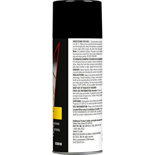 3M Adhesive Remover 12 oz (Pack of 6) – Low VOC, CARB Compliant, Fast-Acting Residue-Free Solvent Removes Adhesives, Stickers, Tape, Tar & Wax – Safe on Automotive Paint, Glass & Vinyl - size: 1 Count (Pack of 6)