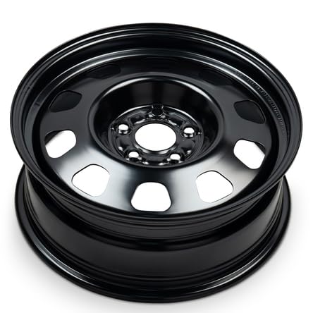 New OEM Replacement Wheel for 2008-2021 Kia Forte 17x6.5 inch Steel Rim Painted Black Fit 225/55R17 - size: 17x6.5 inch - Steel