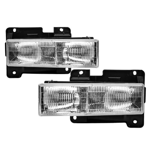Headlights Assembly Compatible With 1988-2000 OBS Chevy Silverado GMC C/K