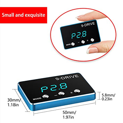 JINKEY Throttle Response Controller, 9 Drive Throttle Controller 9 Mode Electronic Racing Accelerator for DODGE for RAM 1500/2500 2007-2018, for Jeep for Chrysler