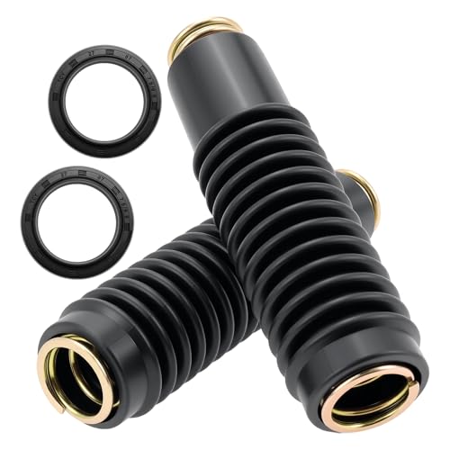 CT90 Front Fork Boots Rebuild Kit with Spring Seal Compatible with Honda CB125 CL125 CS90 CT90 TRAIL90 CT110 S90 CL90 Replace 51611-459-880