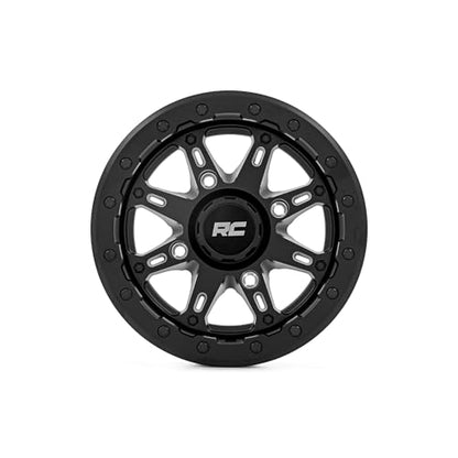 Rough Country 94 Series One-Piece Wheel - 14x7, 4x137mm Bolt Pattern, +10mm Offset, Matte Black for UTV/ATV