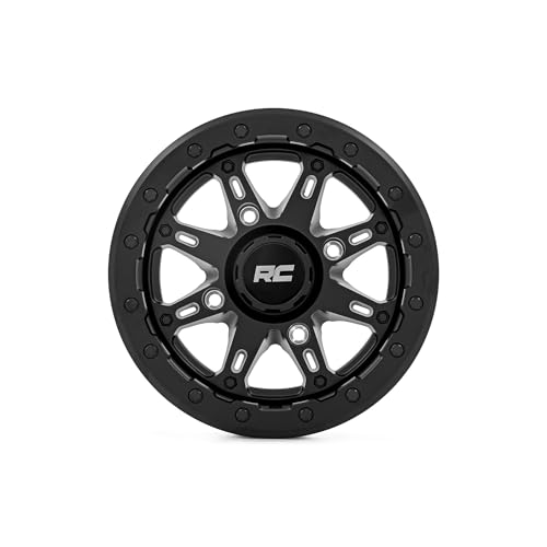 Rough Country 94 Series One-Piece Wheel - 14x7, 4x137mm Bolt Pattern, +10mm Offset, Matte Black for UTV/ATV