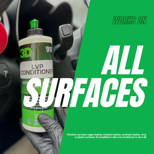 3D Leather, Vinyl & Plastic Conditioner | Restores, Conditions & Protects Car Interiors | Non-Greasy UV Protection for Seats, Steering Wheels, & Trim |16 oz - size: 16 Fl Oz (Pack of 1)