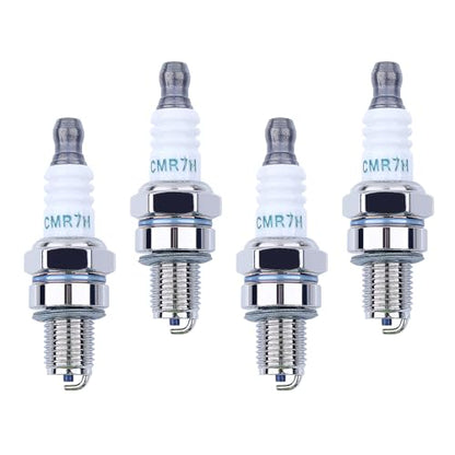 4 Pack CMR7H Spark Plugs, Spark Plug for Shindaiwa 3699-91867 Red Max 369991867, 506615101, 544260901, Sparkplug for Husqvarna 581362301 Stihl Redmax Blowers Brushcutters Trimmers Chain Saws - color: 4 Pack