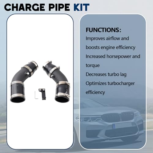 Intake Turbo Charge Pipe Compatible With 2013-2018 BMW M5/M6 F10 F06 F12 F13 S63 V8 4.4L Turbocharged