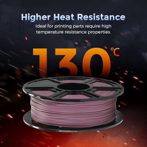 FLASHFORGE Carbon Fiber PETG Filament 1.75mm, Carbon Fiber PETG 3D Printer Filament, 1KG Spool Dimensional Accuracy +/- 0.02mm, Lightweight & Heat-Resistant & Moisture Free (Dusty Pink) - color: Pink, size: PETG CF