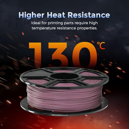 FLASHFORGE Carbon Fiber PETG Filament 1.75mm, Carbon Fiber PETG 3D Printer Filament, 1KG Spool Dimensional Accuracy +/- 0.02mm, Lightweight & Heat-Resistant & Moisture Free (Dusty Pink) - color: Pink, size: PETG CF
