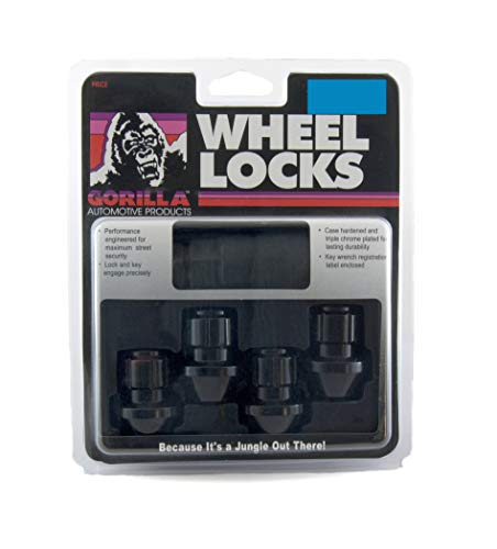 Gorilla Automotive 96641BDX Black Factory Style Wheel Lock Set (14mm x 1.50 Thread Size, 4-Pack)