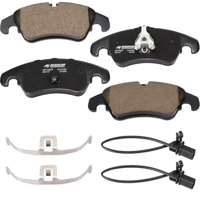 D1818 Front Ceramic Brake Pads Kit Fit For Audi A4 2009-2016, For A4 Quattro 2009-2016, For A4 allroad 2013-2016, For A5 2008-2016, For A5 Quattro 2008-2017, For A6 2012-2016 - style: HZ1322