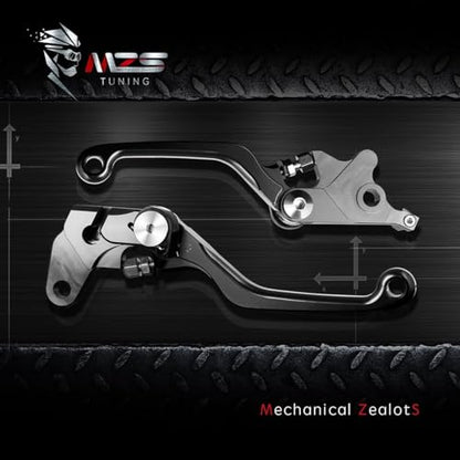 MZS Black Dirt Bike Brake Clutch Levers for RM125 RM250 1996-2003 - color: Black, size: RM125/RM250