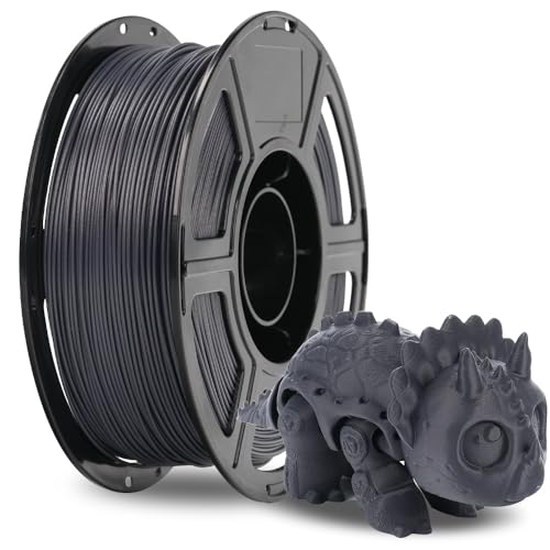 FLASHFORGE Carbon Fiber PETG Filament 1.75mm, Carbon Fiber PETG 3D Printer Filament, 1KG Spool Dimensional Accuracy +/- 0.02mm, Lightweight & Heat-Resistant & Moisture Free (Volcanic Rock Gray) - color: Grey, size: PETG CF
