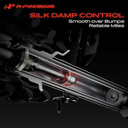 A-Premium Rear Shock Absorbers, Set of 2 Compatible with Toyota