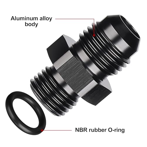 EVIL ENERGY 6AN Flare to AN5 ORB Male O-Ring Fitting Adapter - size: 5AN ORB to 6AN
