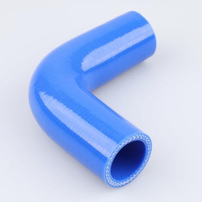 AC PERFORMANCE ID 1-1/8" 90° Degree Elbow Silicone Hose Coupler Blue - color: Blue, size: ID 1-1/8" (28mm)