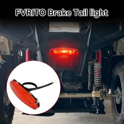 FVRITO 12V Led Rear Brake Tail light for 50cc 70cc 90cc 110cc 125cc Taotao 110B Boulder B1 Coolster 3050C Vitacci HAWK Peace Roketa Sunl BMS Bamboo RPS Raider 6 ICEbear JCL Chinese Quad ATV 4-Wheeler
