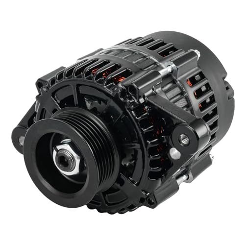 PHILTOP 70Amp Alternator Replacement for Mercruiser Engine Model 4.3L Efi 1999 Mpi 2001-2002 Model 350 Mag Mpi Ski High Output Alternators Replace 8460N 12V 70Amp CW 6-Groove Pulley - size: 8460N