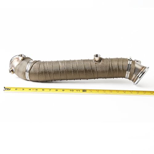 1Pc Stainless Steel Exhaust Pipe for 2011-2015 Sierra Silverado 2500 3500 HD 6.6L Duramax 3" Powerstroke Diesel - size: for 2011-2015 Sierra Silverado 2500 3500 HD