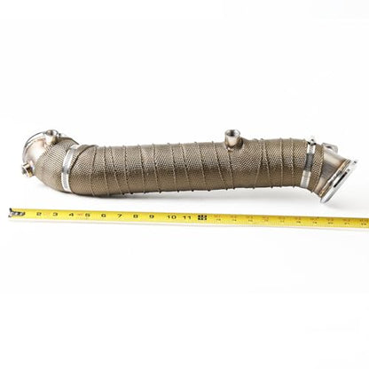 1Pc Stainless Steel Exhaust Pipe for 2011-2015 Sierra Silverado 2500 3500 HD 6.6L Duramax 3" Powerstroke Diesel - size: for 2011-2015 Sierra Silverado 2500 3500 HD
