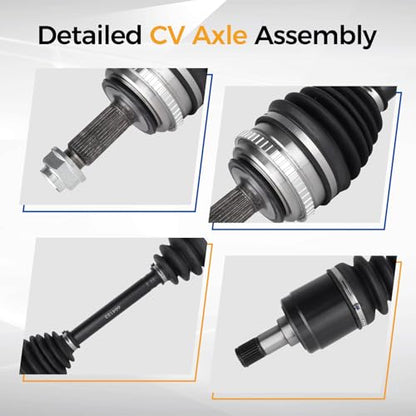 PAROD 664153 CV Axle Assembly Fit for 1998 1999 2000 2001 2002 Honda Accord 2.3L L4 - Front Right Passenger Side