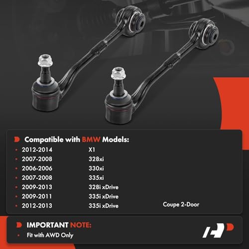 A-Premium Front Forward Lower Control Arm, with Ball Joint & Bushing