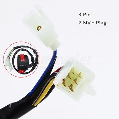 Complete Electrics Stator Coil CDI Wiring Harness Spark Plug Kits Aftermarket Replacement Parts Fit for 50cc 70cc 110cc 125cc ATV Go Kart Quad 4 Wheeler Dirt Pit Bikes.