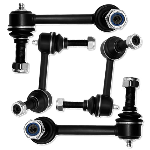 K6665 K6666 K6667 K6668 4PCS Front Rear Stabilizer Sway Bar End Links for Isuzu 2003 Ascender, for Oldsmobile 2002-2003 Bravada, for GMC 02-03 Envoy XL, for Chevrolet 02-03 Trailblazer EXT - size: 4pcs-K6665 K6666 K6667 K6668